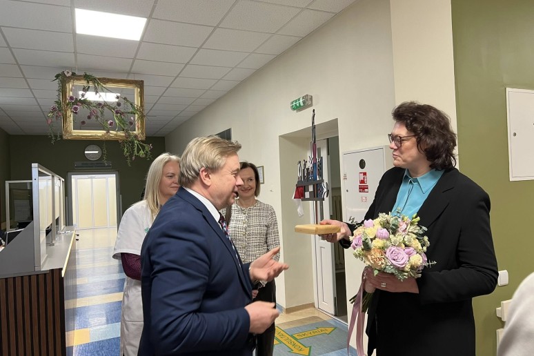 Sveikatos apsaugos Ministrės Marijos Jakubauskienės vizitas Kretingos ligoninėje-0005