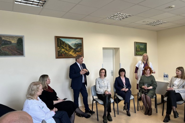 Sveikatos apsaugos Ministrės Marijos Jakubauskienės vizitas Kretingos ligoninėje-0017